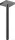 Hansgrohe AXOR SHOWERSOLUTIONS 30 cm-es mennyezeti zuhanykar, szálcsiszolt fekete króm 26438340