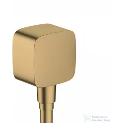   Hansgrohe Fixfit fali csatlakozás visszafolyásgátlóval és szintetikus gömbcsuklóval, szálcsiszolt bronz 26457140
