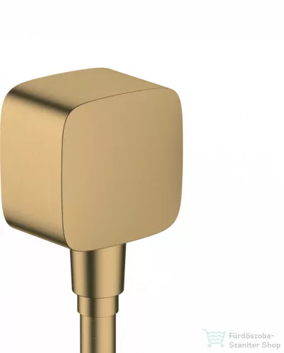 Hansgrohe Fixfit fali csatlakozás visszafolyásgátlóval és szintetikus gömbcsuklóval, szálcsiszolt bronz 26457140