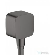   Hansgrohe Fixfit fali csatlakozás visszafolyásgátlóval és szintetikus gömbcsuklóval, szálcsiszolt fekete 26457340