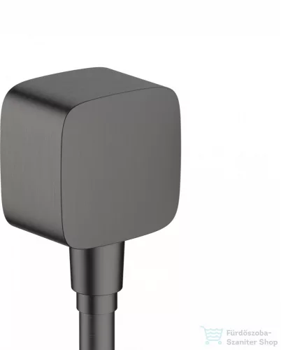Hansgrohe Fixfit fali csatlakozás visszafolyásgátlóval és szintetikus gömbcsuklóval, szálcsiszolt fekete 26457340