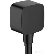   Hansgrohe Fixfit fali csatlakozás visszafolyásgátlóval és szintetikus gömbcsuklóval, matt fekete 26457670