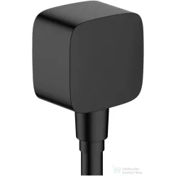   Hansgrohe Fixfit fali csatlakozás visszafolyásgátlóval és szintetikus gömbcsuklóval, matt fekete 26457670