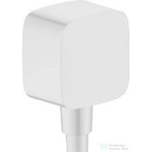   Hansgrohe Fixfit fali csatlakozás visszafolyásgátlóval és szintetikus gömbcsuklóval, matt fehér 26457700