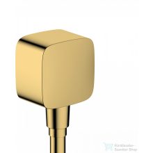   Hansgrohe Fixfit fali csatlakozás visszafolyásgátlóval és szintetikus gömbcsuklóval, polírozott arany hatású 26457990