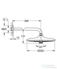 Grohe Euphoria 260 Fejzuhany készlet 380 mm, 3 funkciós, króm 26458000
