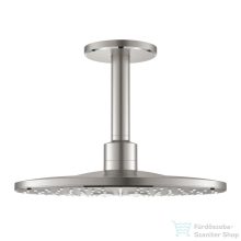  Grohe Rainshower Smartactive 310 2 funkciós mennyezeti fejzuhany zuhanykarral,Supersteel 26477DC0