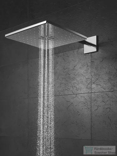 Grohe Rainshower Smartactive 310 Cube 2 funkciós fejzuhany 43 cm-es zuhanykarral,Króm 26479000