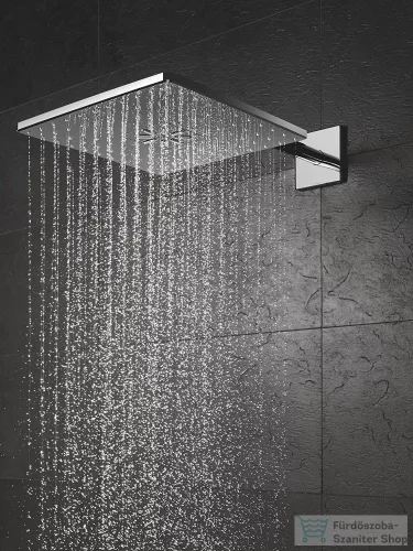 Grohe Rainshower Smartactive 310 Cube 2 funkciós fejzuhany 43 cm-es zuhanykarral,Króm 26479000