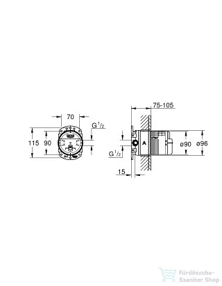 Grohe RAINSHOWER univerzális beépítő doboz, 1/2″ 26483000