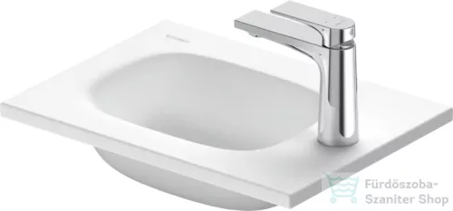 Duravit SIVIDA 41x30 cm-es beépíthető mosdó, matt szatén fehér 2650053200