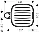 Hansgrohe Casetta E szappantartó, króm 26519000