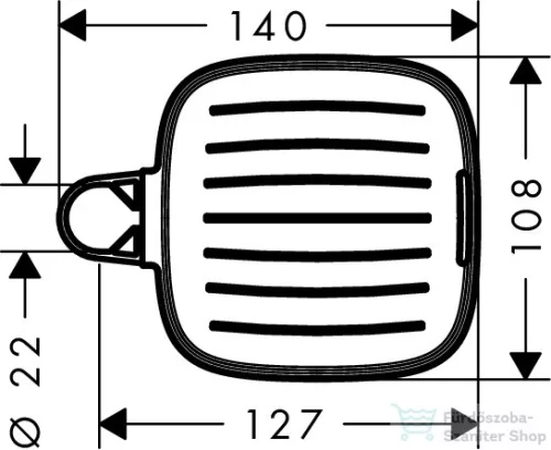 Hansgrohe Casetta E szappantartó, króm 26519000