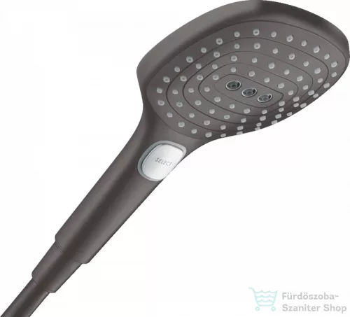 Hansgrohe Raindance Select E 120 3Jet kézizuhany, szálcsiszolt fekete 26520340