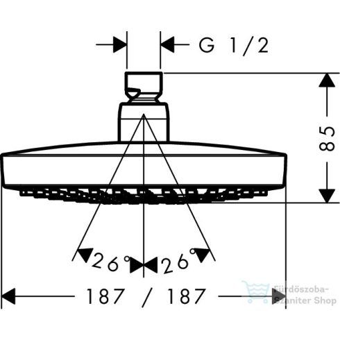 Hansgrohe Croma Select E 180 2jet fejzuhany 26524000