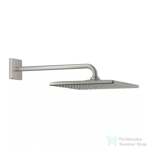 Grohe Rainshower Mono 310 Cube 31x31 cm-es fejzuhany 42,2 cm-es zuhanykarral,Supersteel 26564DC0