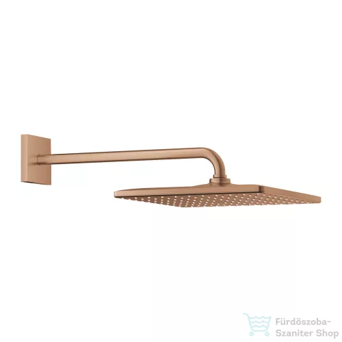 Grohe Rainshower Mono 310 Cube 31x31 cm-es fejzuhany 42,2 cm-es zuhanykarral,Brushed Warm Sunset 26564DL0