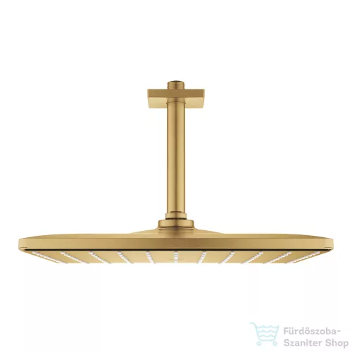 Grohe Rainshower Mono 310 Cube 31x31 cm-es mennyezeti fejzuhany 14 cm-es zuhanykarral,Brushed Cool Sunrise 26566GN0