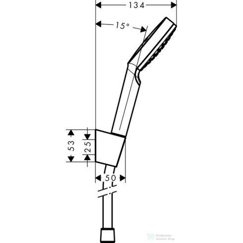 Hansgrohe HG Crometta 1jet 9l Porter szett 1600mm 26569400