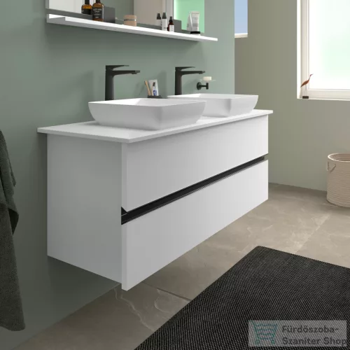 Duravit SIVIDA DuroCast Plus 40x40 cm-es pultra ültethető mosdó csaplyuk nélkül, matt fehér 2660013200
