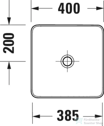 Duravit SIVIDA DuroCast Plus 40x40 cm-es pultra ültethető mosdó csaplyuk nélkül, matt halványzöld/matt fehér 266001FG00