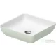 Duravit SIVIDA DuroCast Plus 40x40 cm-es pultra ültethető mosdó csaplyuk nélkül, matt fehér/matt halványzöld 266001FH00
