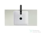 Duravit SIVIDA DuroCast Plus 40x40 cm-es pultra ültethető mosdó csaplyuk nélkül, matt fehér/matt halványzöld 266001FH00