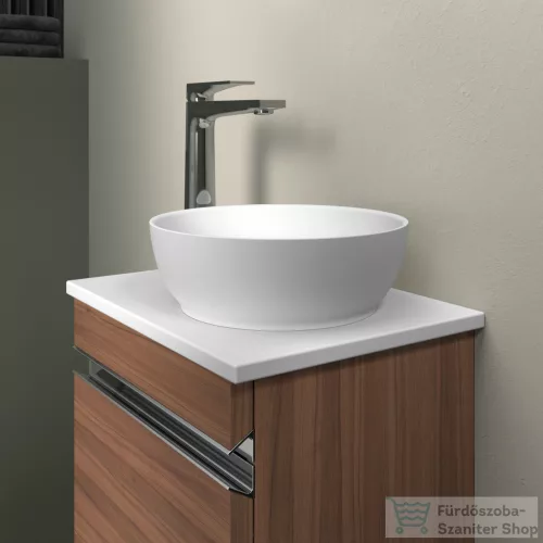 Duravit SIVIDA DuroCast Plus 30 cm-es pultra ültethető mosdó csaplyuk nélkül, matt fehér 2660023200