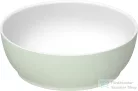 Duravit SIVIDA DuroCast Plus 30 cm-es pultra ültethető mosdó csaplyuk nélkül, matt fehér/matt halványzöld 266002FH00