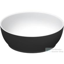   Duravit SIVIDA DuroCast Plus 30 cm-es pultra ültethető mosdó csaplyuk nélkül, matt fehér/matt sötétszürke 266002FI00