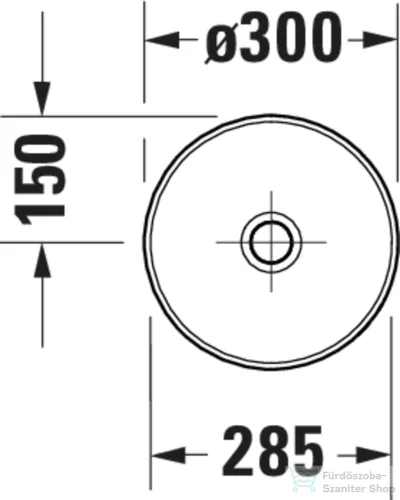 Duravit SIVIDA DuroCast Plus 30 cm-es pultra ültethető mosdó csaplyuk nélkül, matt fehér/matt sötétszürke 266002FI00