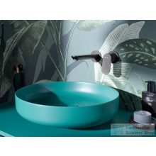   Duravit VITRIUM DuroCast UltraResist 46 cm-es pultra ültethető mosdó csaplyuk nélkül, matt olajkék 266146HA79