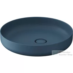   Duravit VITRIUM DuroCast UltraResist 46 cm-es pultra ültethető mosdó csaplyuk nélkül, matt bizánci kék 266146HB79