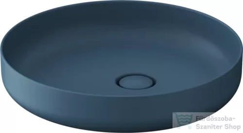 Duravit VITRIUM DuroCast UltraResist 46 cm-es pultra ültethető mosdó csaplyuk nélkül, matt bizánci kék 266146HB79