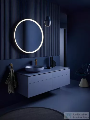 Duravit VITRIUM DuroCast UltraResist 46 cm-es pultra ültethető mosdó csaplyuk nélkül, matt bizánci kék 266146HB79