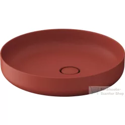   Duravit VITRIUM DuroCast UltraResist 46 cm-es pultra ültethető mosdó csaplyuk nélkül, matt fahéj 266146HC79