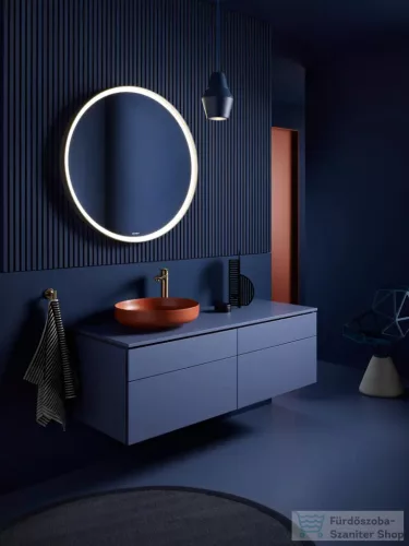 Duravit VITRIUM DuroCast UltraResist 46 cm-es pultra ültethető mosdó csaplyuk nélkül, matt fahéj 266146HC79