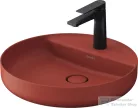 Duravit VITRIUM DuroCast UltraResist 46 cm-es pultra ültethető mosdó 1 csaplyukkal, matt fahéj 266246HC71