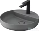 Duravit VITRIUM DuroCast UltraResist 46 cm-es pultra ültethető mosdó 1 csaplyukkal, matt világosszürke 266246HD71