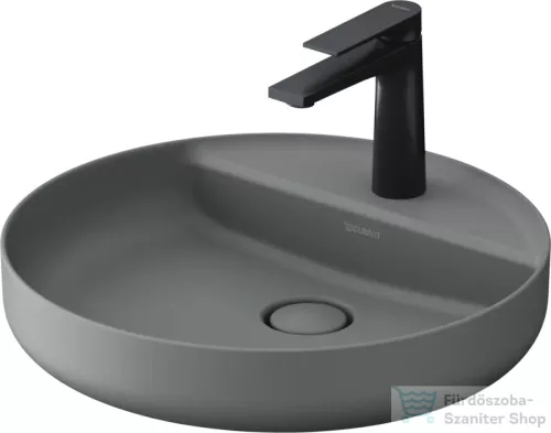 Duravit VITRIUM DuroCast UltraResist 46 cm-es pultra ültethető mosdó 1 csaplyukkal, matt világosszürke 266246HD71