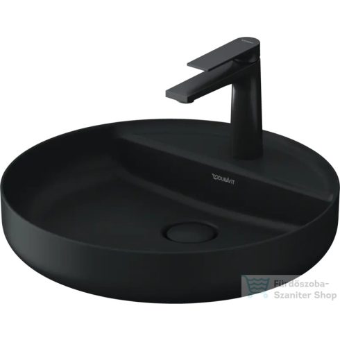 Duravit VITRIUM DuroCast UltraResist 46 cm-es pultra ültethető mosdó 1 csaplyukkal, matt sötétszürke 266246HE71