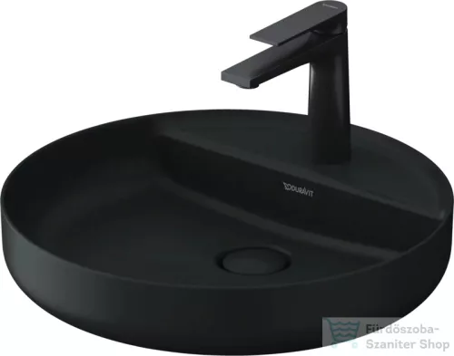 Duravit VITRIUM DuroCast UltraResist 46 cm-es pultra ültethető mosdó 1 csaplyukkal, matt sötétszürke 266246HE71
