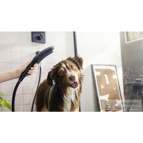 Hansgrohe DogShower Kutyazuhany 150, 3 jet, masszírozó szilikonfúvókákkal MATT FEHÉR 26640700