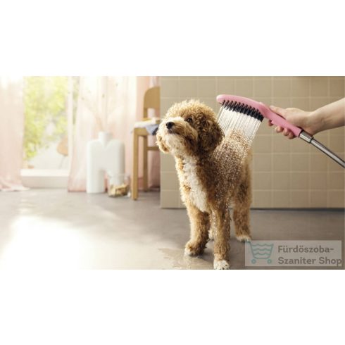 Hansgrohe DogShower Kutyazuhany 150, 3 jet, masszírozó szilikonfúvókákkal MATT FEHÉR 26640700