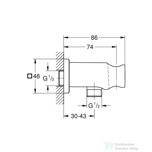 Grohe Rainshower zuhanytartó gégecső csatlakozóval,Brushed Warm Sunset 26659DL0