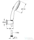 Grohe VITALIO START 110 zuhanyszett 3 funkciós fejjel,króm 26769001