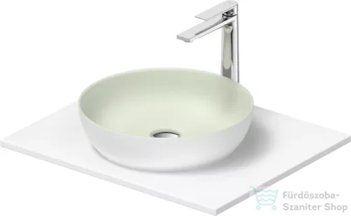 Duravit SIVIDA mosdó+62 cm-es pult kombináció Sivida bútorhoz, matt halványzöld/matt szatén fehér 268000FG00
