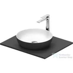   Duravit SIVIDA mosdó+62 cm-es pult kombináció Sivida bútorhoz, matt szatén fehér/matt sötétszürke 268000FI00