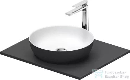 Duravit SIVIDA mosdó+62 cm-es pult kombináció Sivida bútorhoz, matt szatén fehér/matt sötétszürke 268000FI00