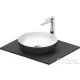 Duravit SIVIDA mosdó+62 cm-es pult kombináció Sivida bútorhoz, matt szatén fehér/matt sötétszürke 268000FI00
